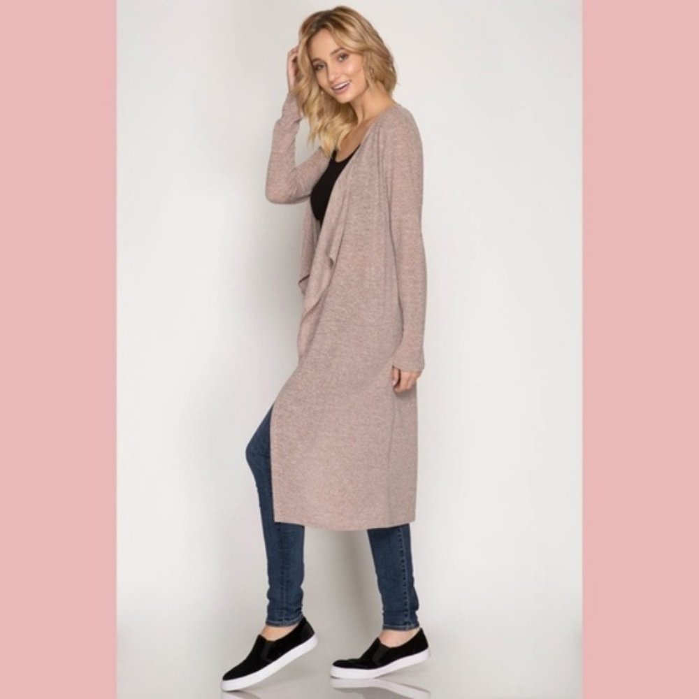 Long Sleeve Open Maxi Duster - Picture 6 of 7